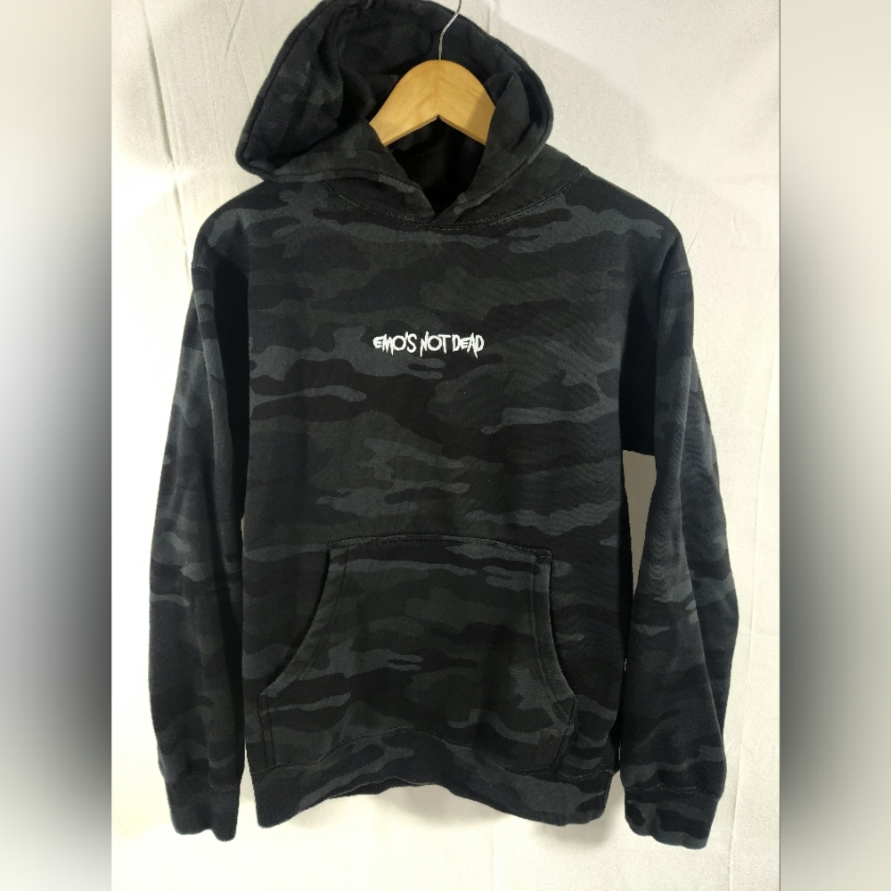 EMO'S NOT DEAD Men's Hoodie Hooded Sweatshirt Sz SMALL E.N.D. Premium Fleece
